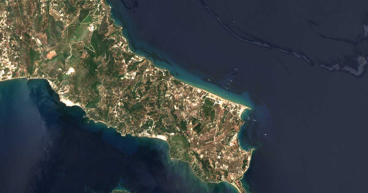 Satellitenkarte von Áno Vasilikós