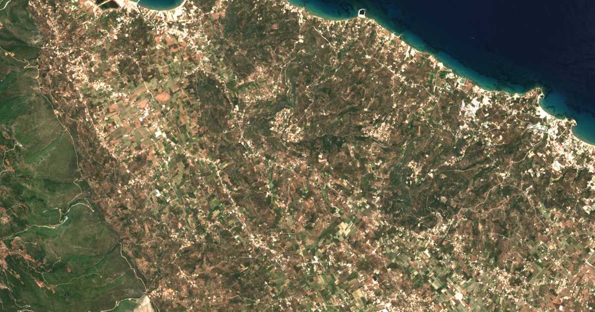 Satellitenkarte von Káto Gerakárion