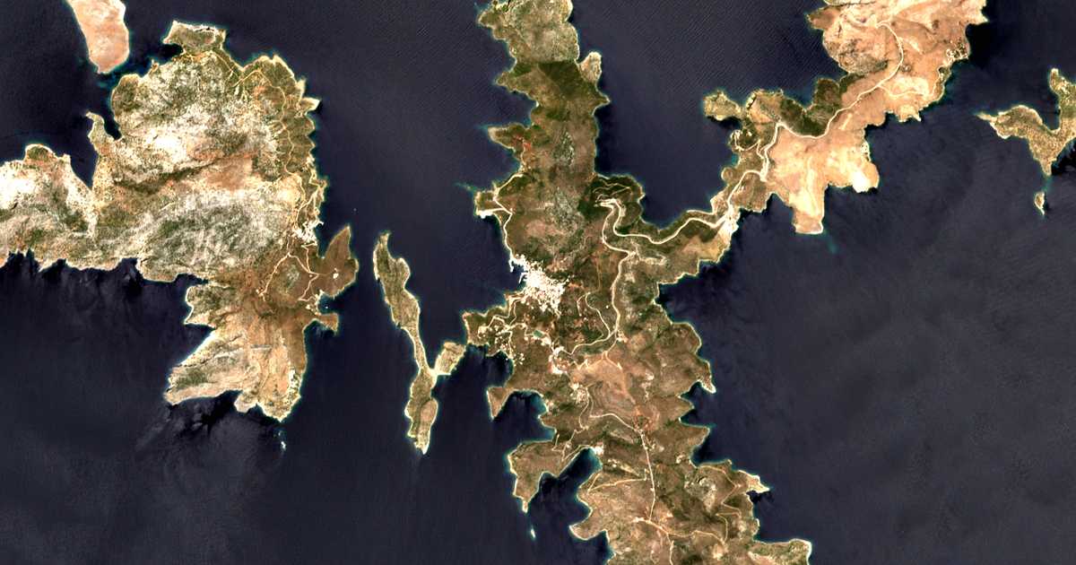 Satellitenkarte von Foúrnoi