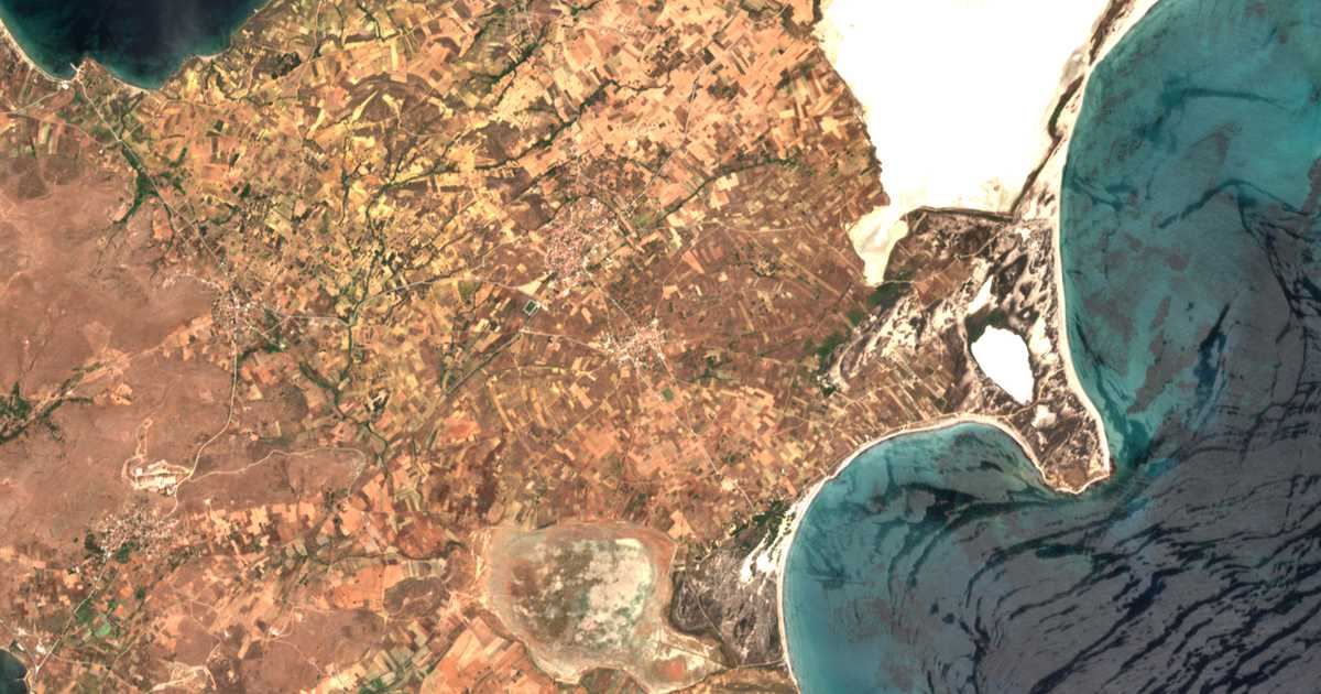 Satellitenkarte von Kalliópi