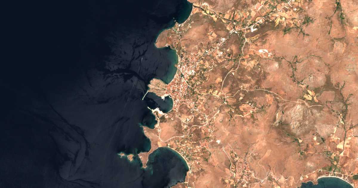 Satellitenkarte von Mýrina