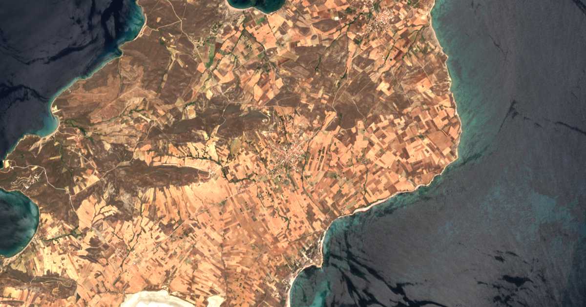 Satellitenkarte von Panagía