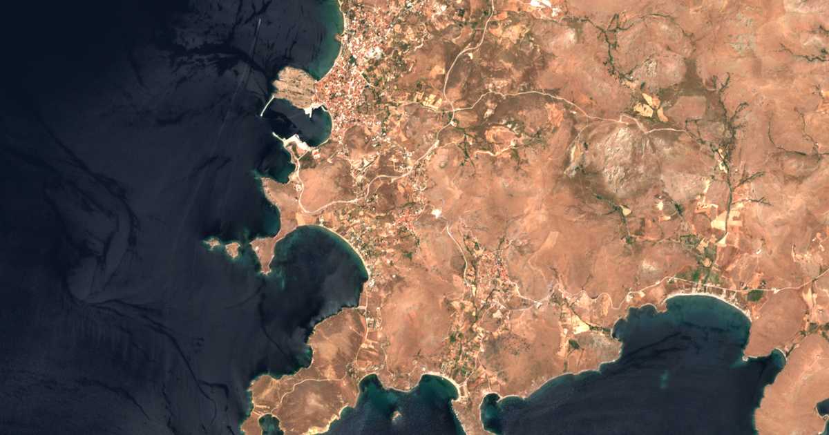 Satellitenkarte von Platý