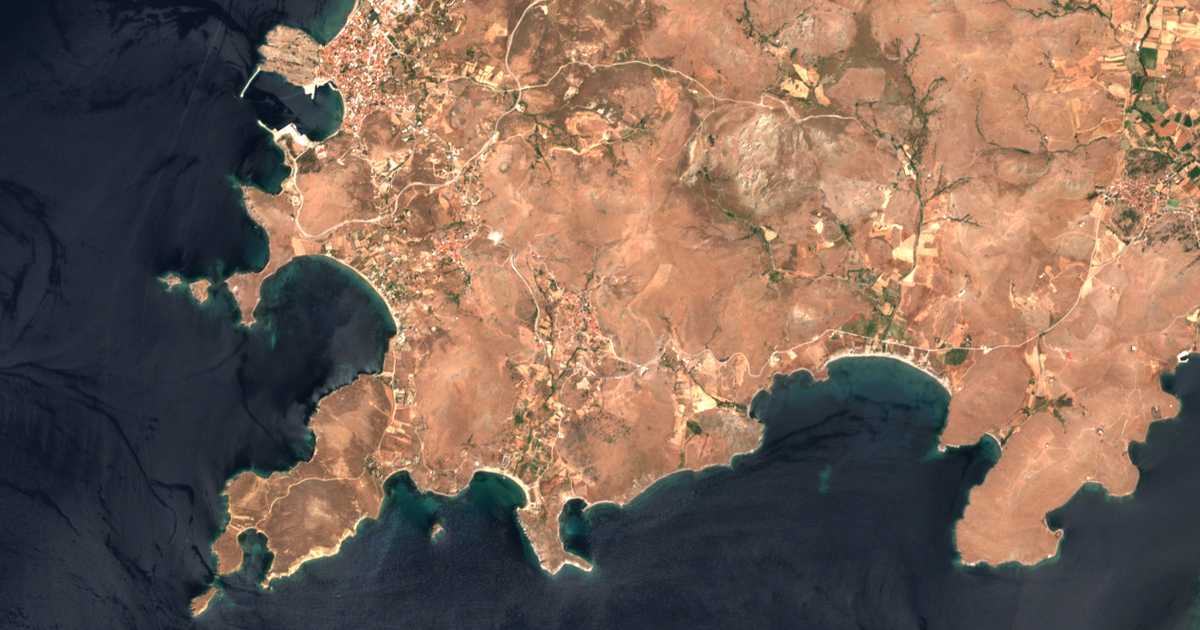 Satellitenkarte von Thános