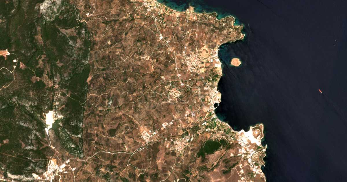 Satellitenkarte von Afálonas