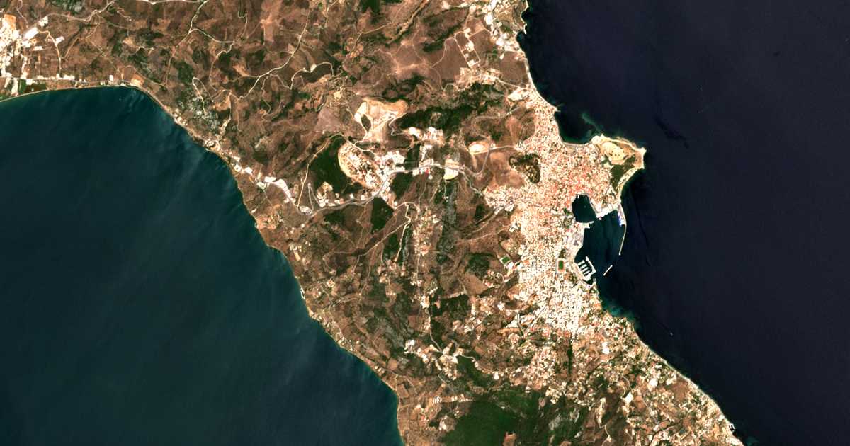 Satellitenkarte von Alyfantá