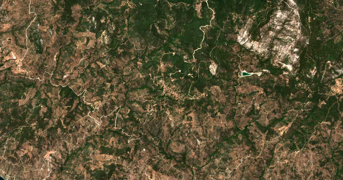 Satellitenkarte von Megalochórion