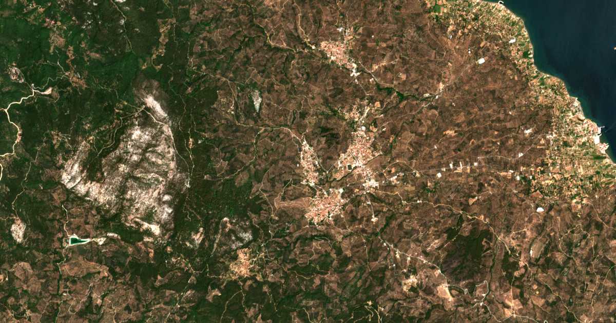 Satellitenkarte von Mesagrós