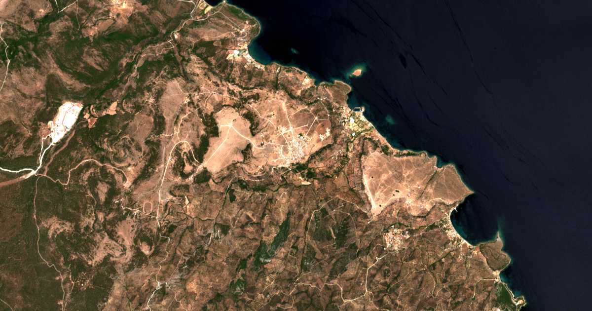 Satellitenkarte von Néai Kydoníai