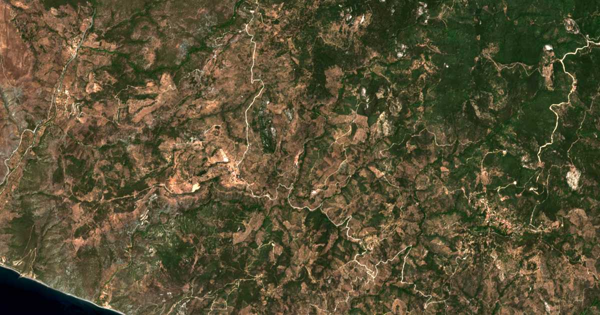 Satellitenkarte von Neochórion