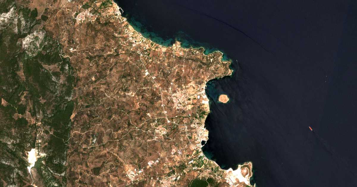 Satellitenkarte von Pámfila