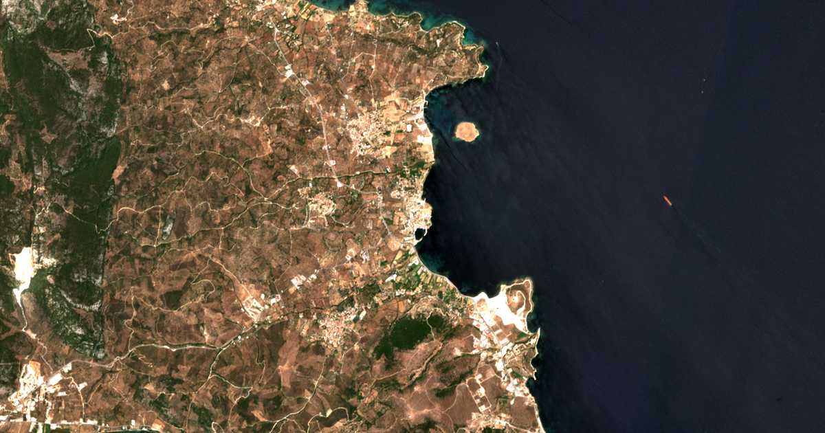 Satellitenkarte von Panagioúda
