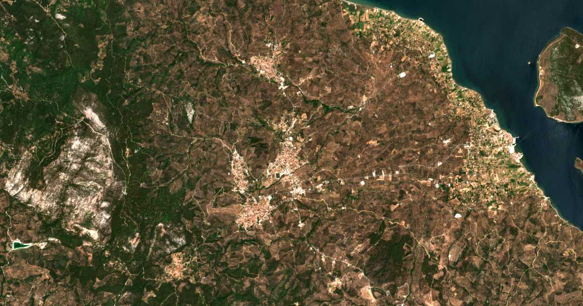 Satellitenkarte von Pappádos
