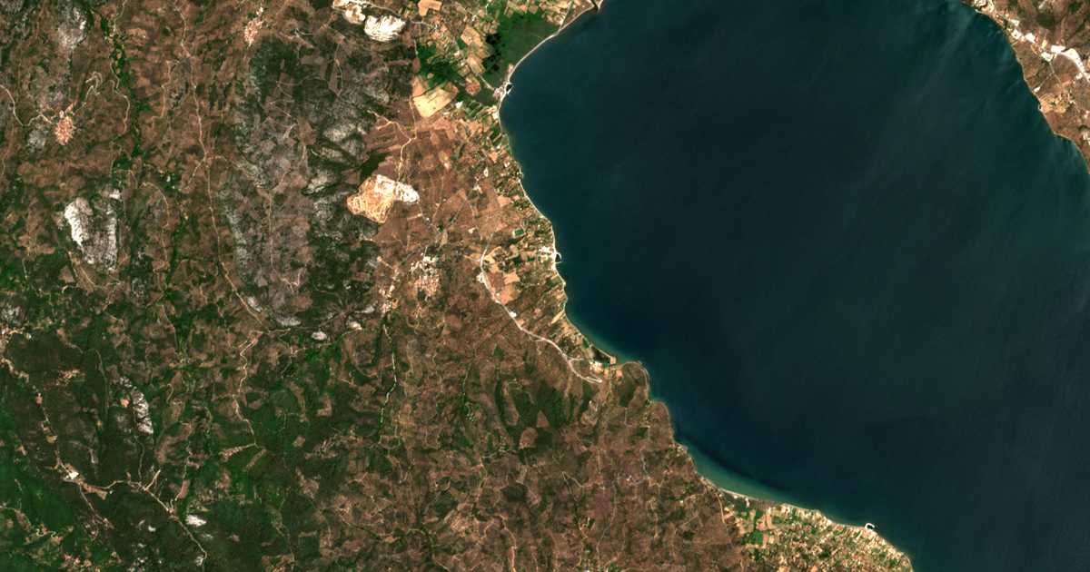 Satellitenkarte von Pigadákia