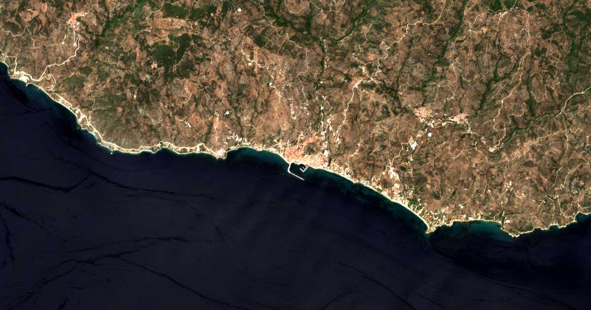 Satellitenkarte von Plomari