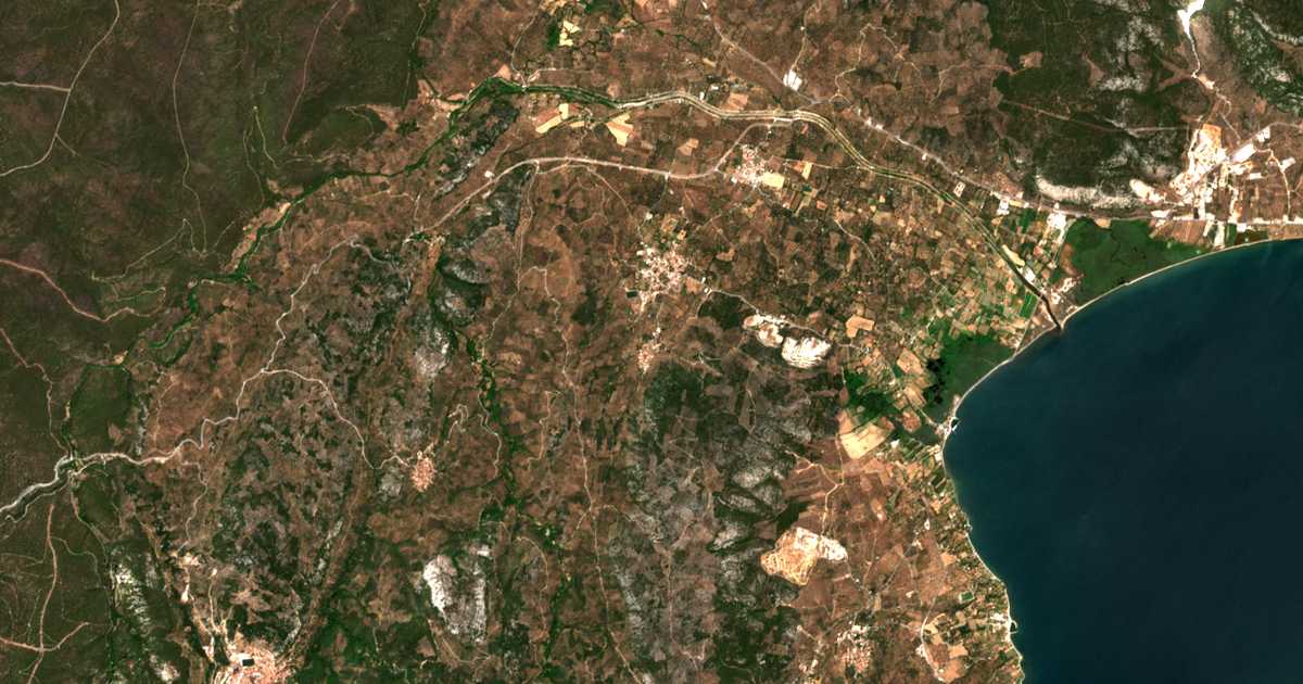 Satellitenkarte von Sykoúnta