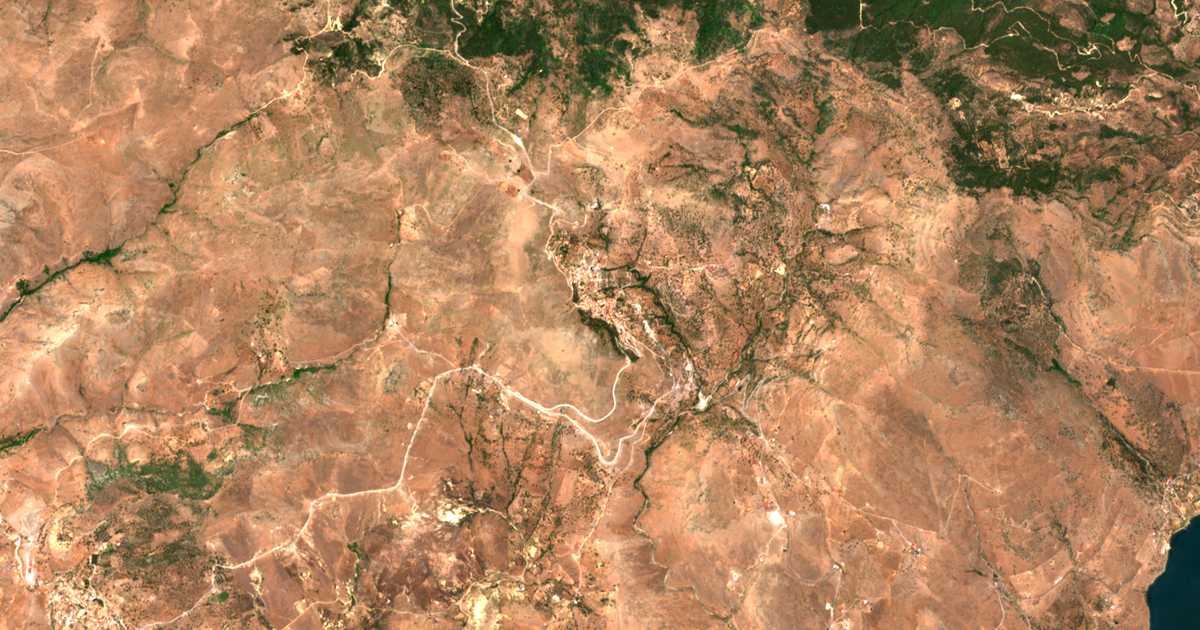 Satellitenkarte von Ágra