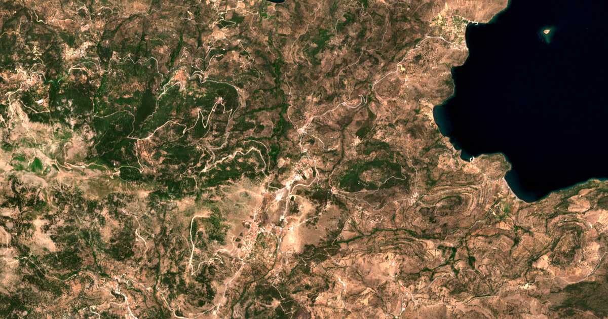 Satellitenkarte von Kleió