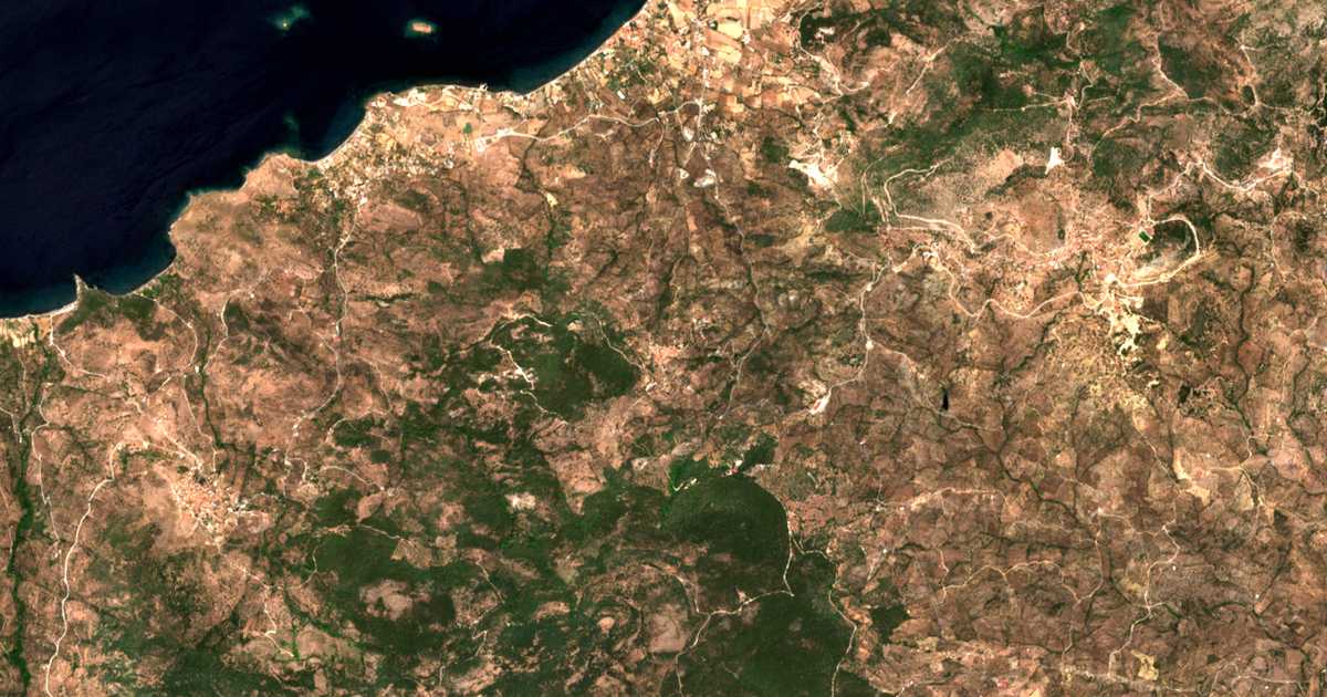 Satellitenkarte von Lafiónas