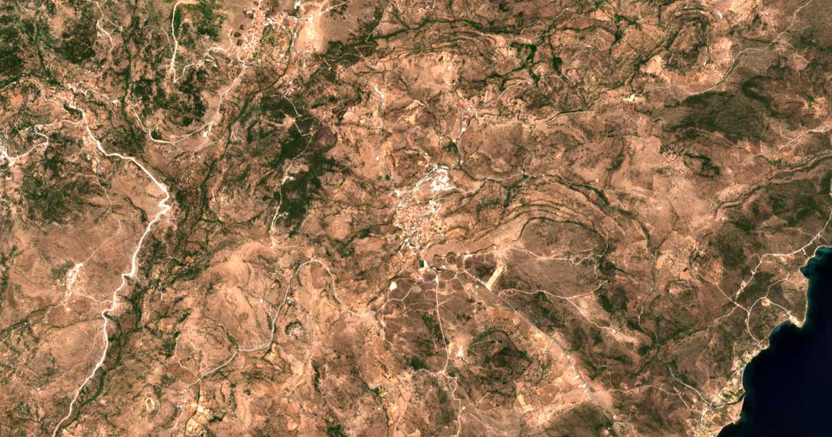 Satellitenkarte von Mantamádos