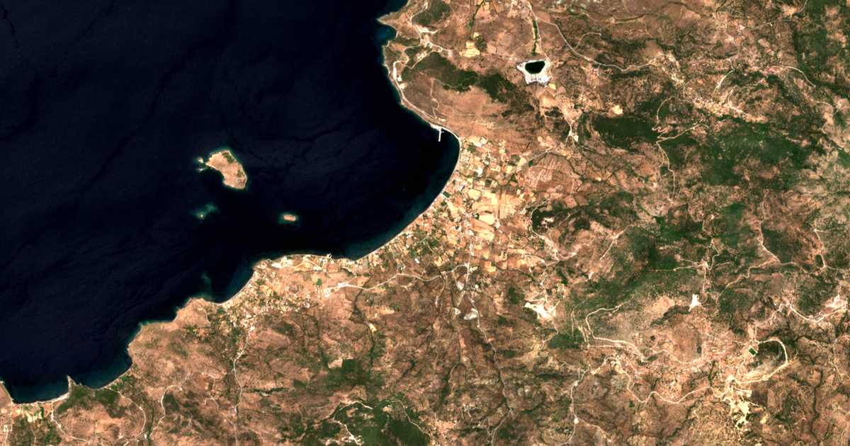 Satellitenkarte von Pétra