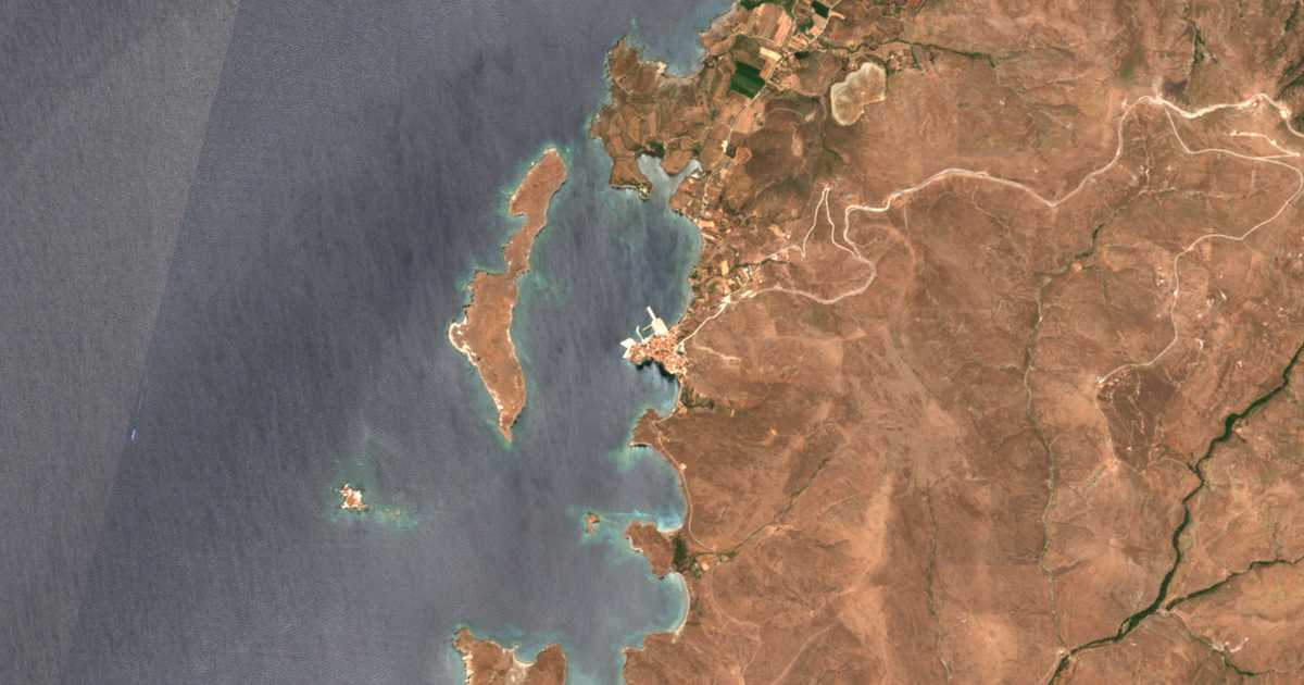 Satellitenkarte von Sigri