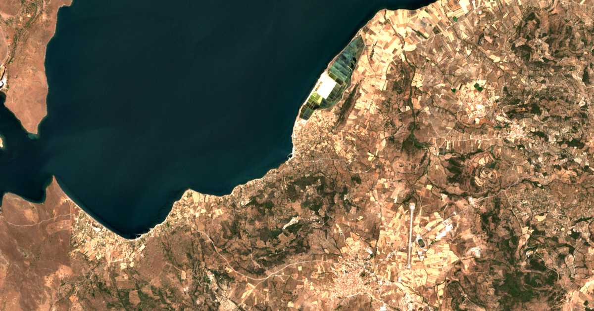 Satellitenkarte von Skála