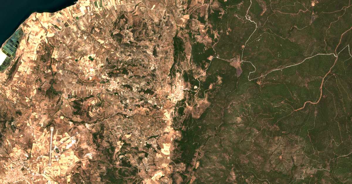Satellitenkarte von Vasiliká