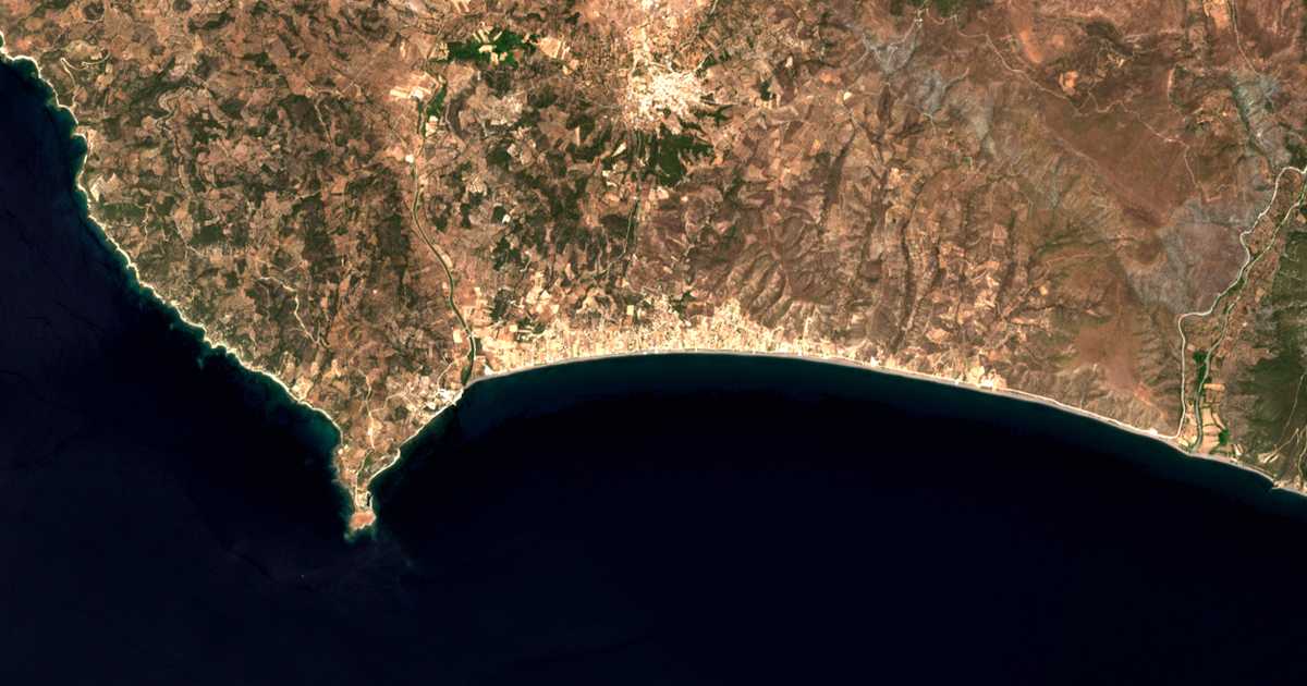 Satellitenkarte von Vaterá