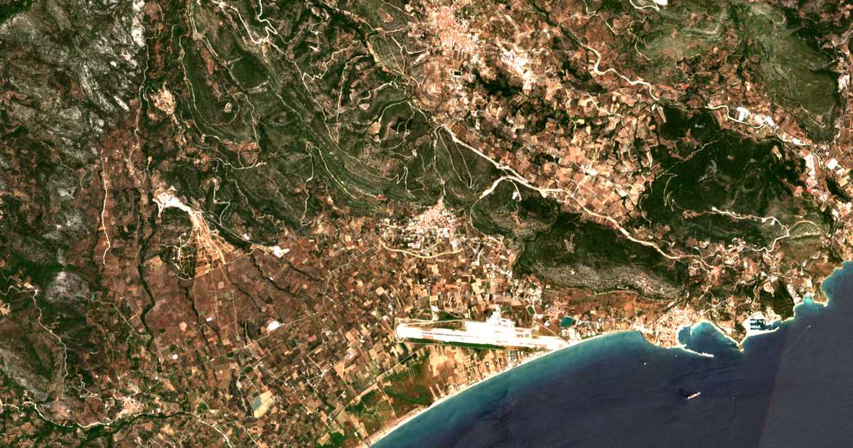 Satellitenkarte von Chora