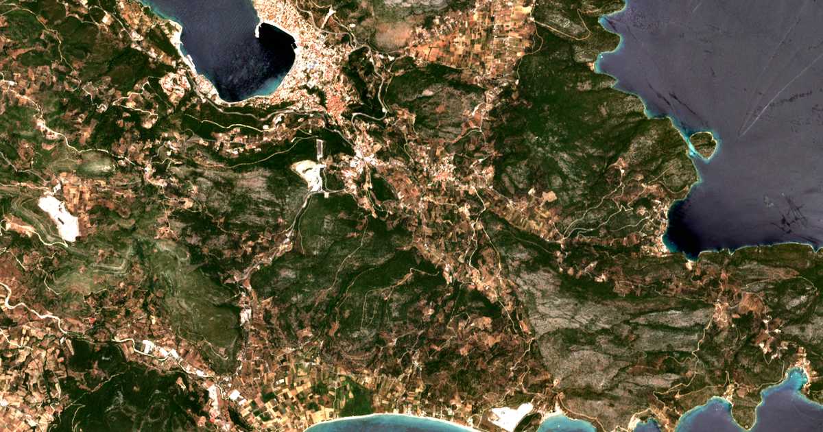 Satellitenkarte von Drosiá