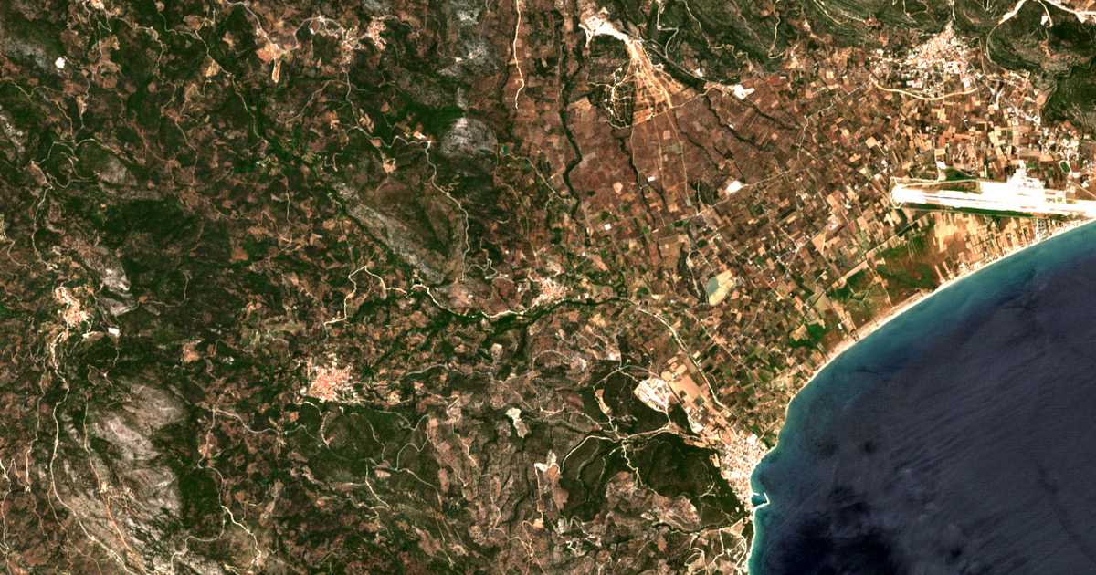 Satellitenkarte von Myli