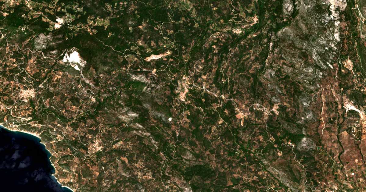 Satellitenkarte von Pyrgos