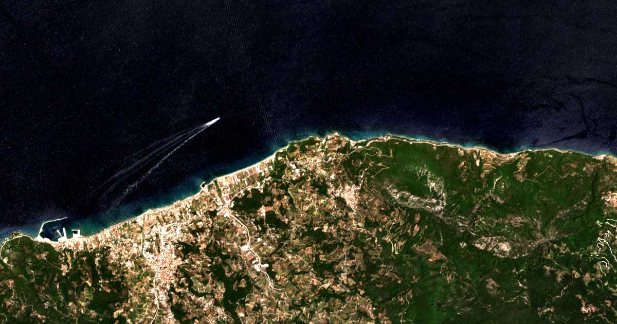 Satellitenkarte von Ágios Dimítrios