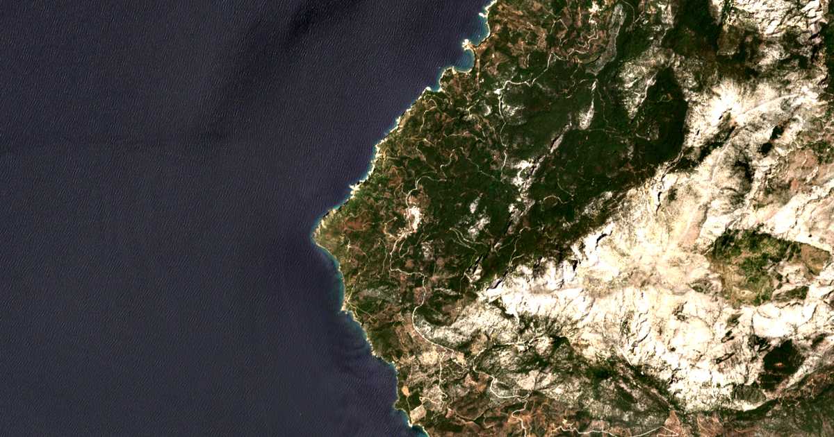 Satellitenkarte von Kallithea