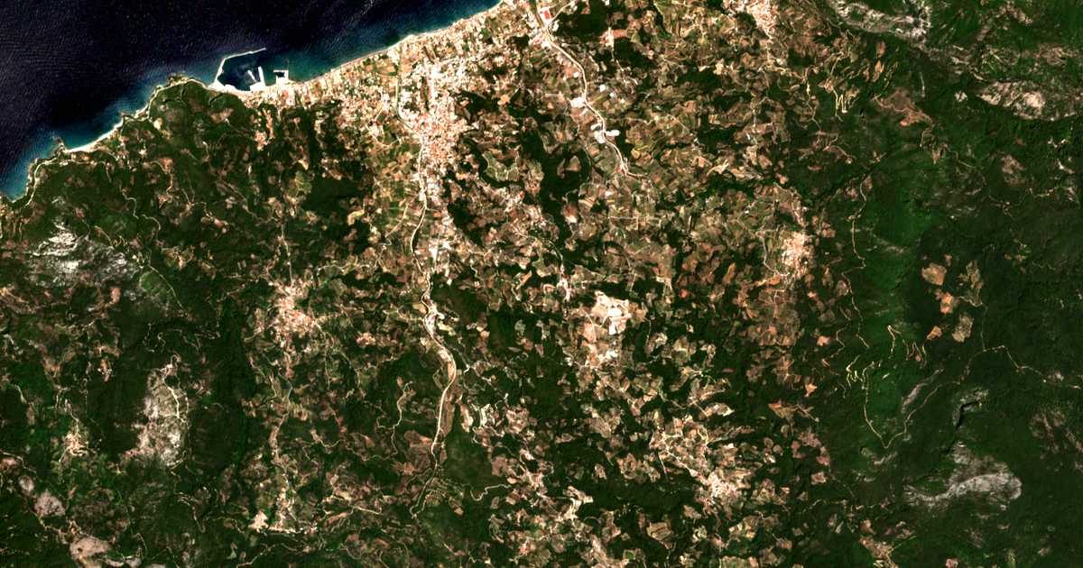 Satellitenkarte von Moní Profítou Ilioú