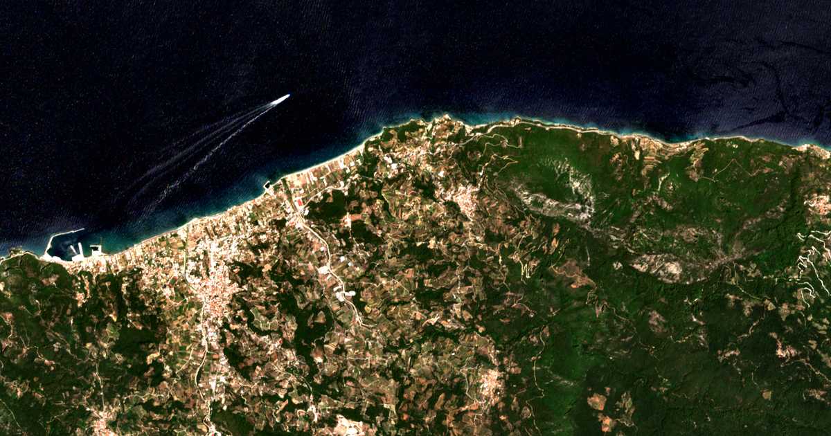 Satellitenkarte von Vrýsai