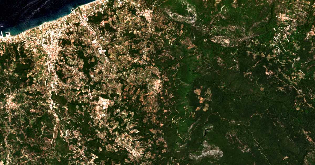 Satellitenkarte von Ydroussa