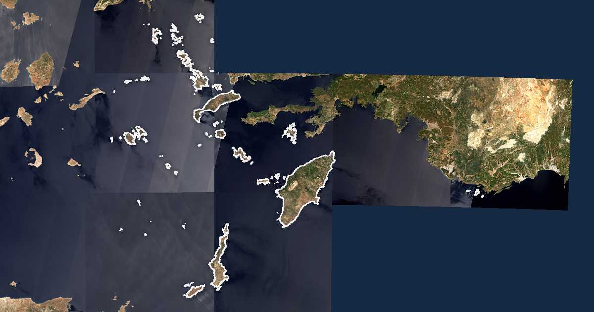 Satellitenkarte von Dodekanes
