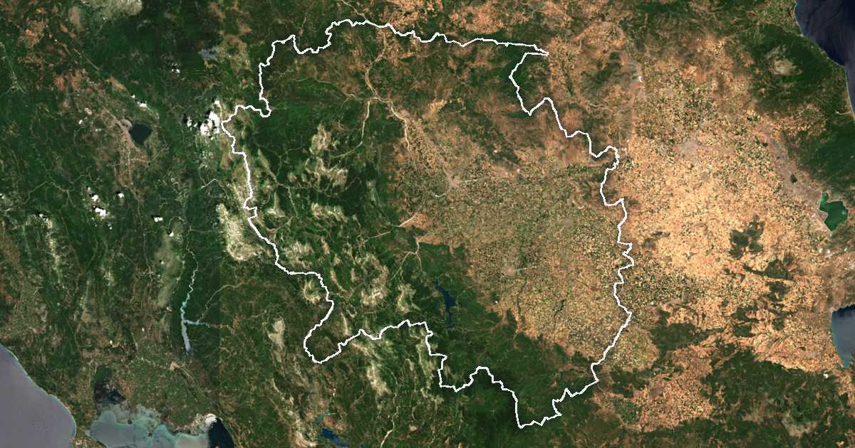 Satellitenkarte von Nomós Trikálon kai Kardítsas