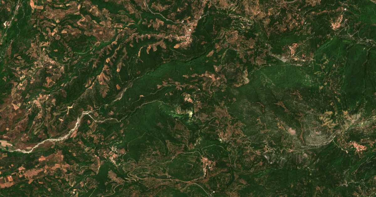 Satellitenkarte von Aetorráchi