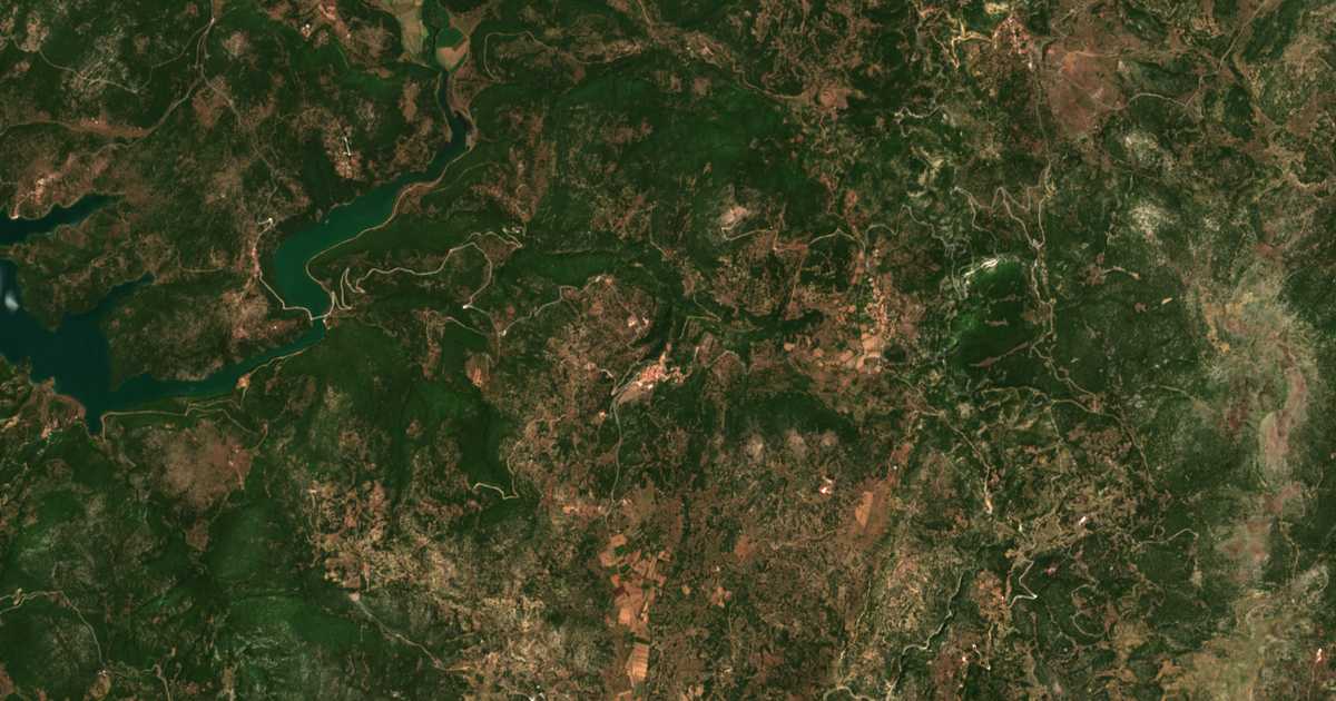 Satellitenkarte von Mygdaliá