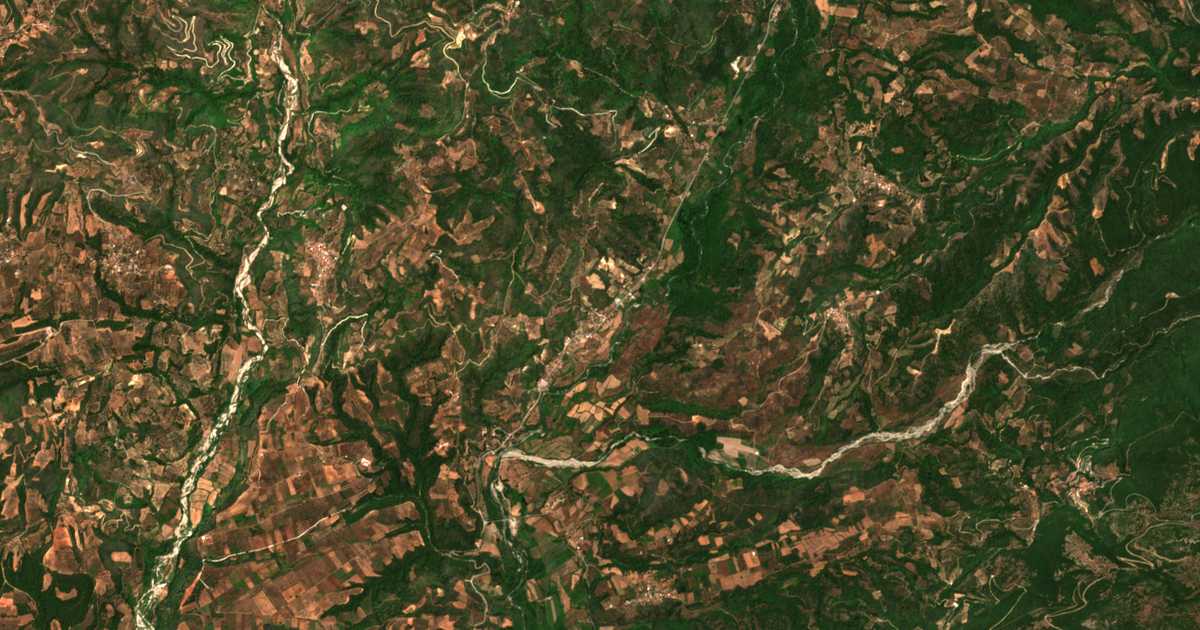 Satellitenkarte von Néa Dáfni