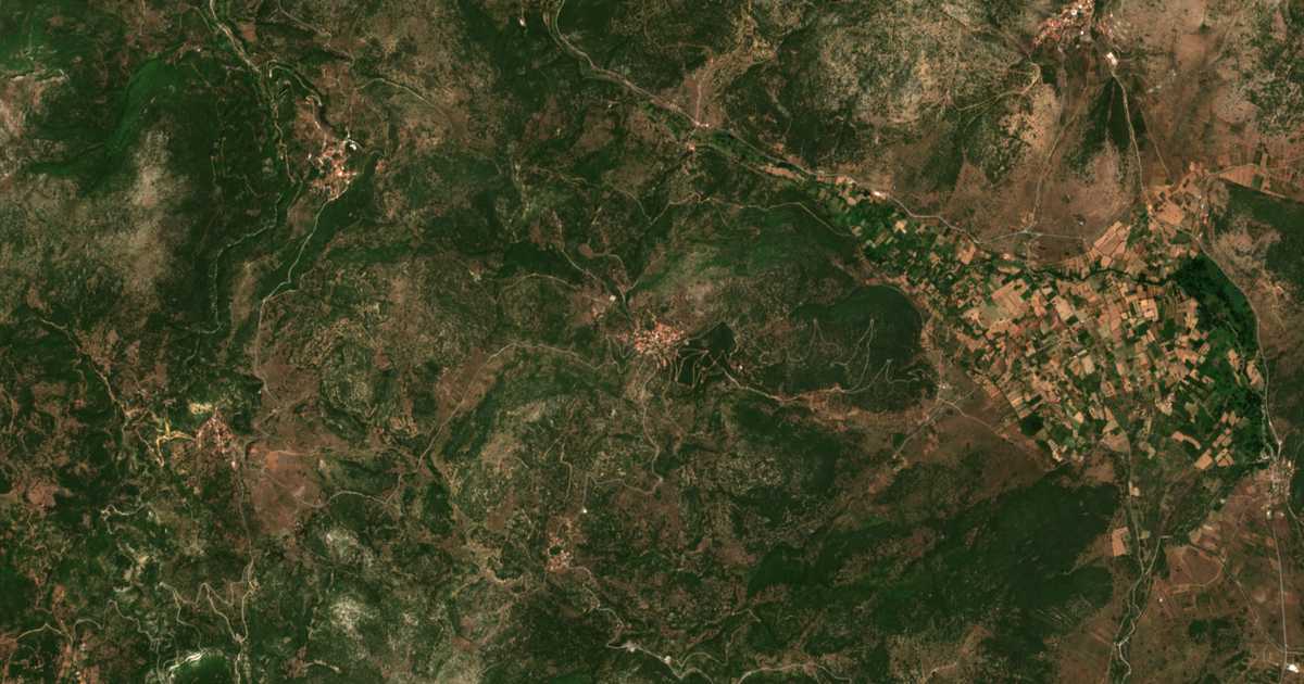 Satellitenkarte von Prásinon