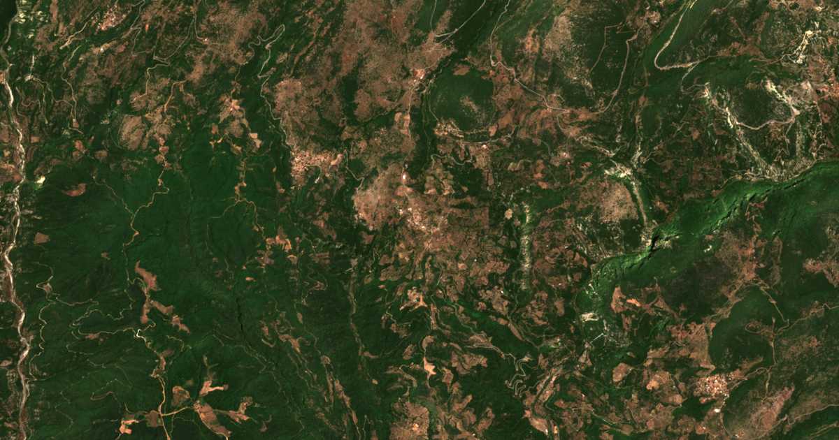 Satellitenkarte von Voútsis