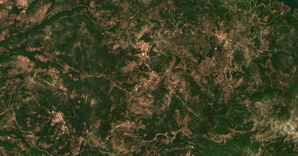 Satellitenkarte von Vyzíkion