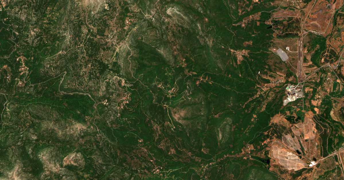 Satellitenkarte von Kastanochori