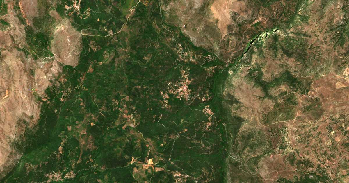 Satellitenkarte von Kastríon