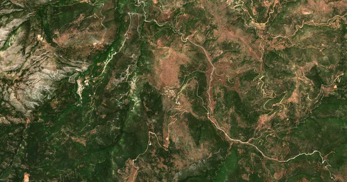 Satellitenkarte von Prastós