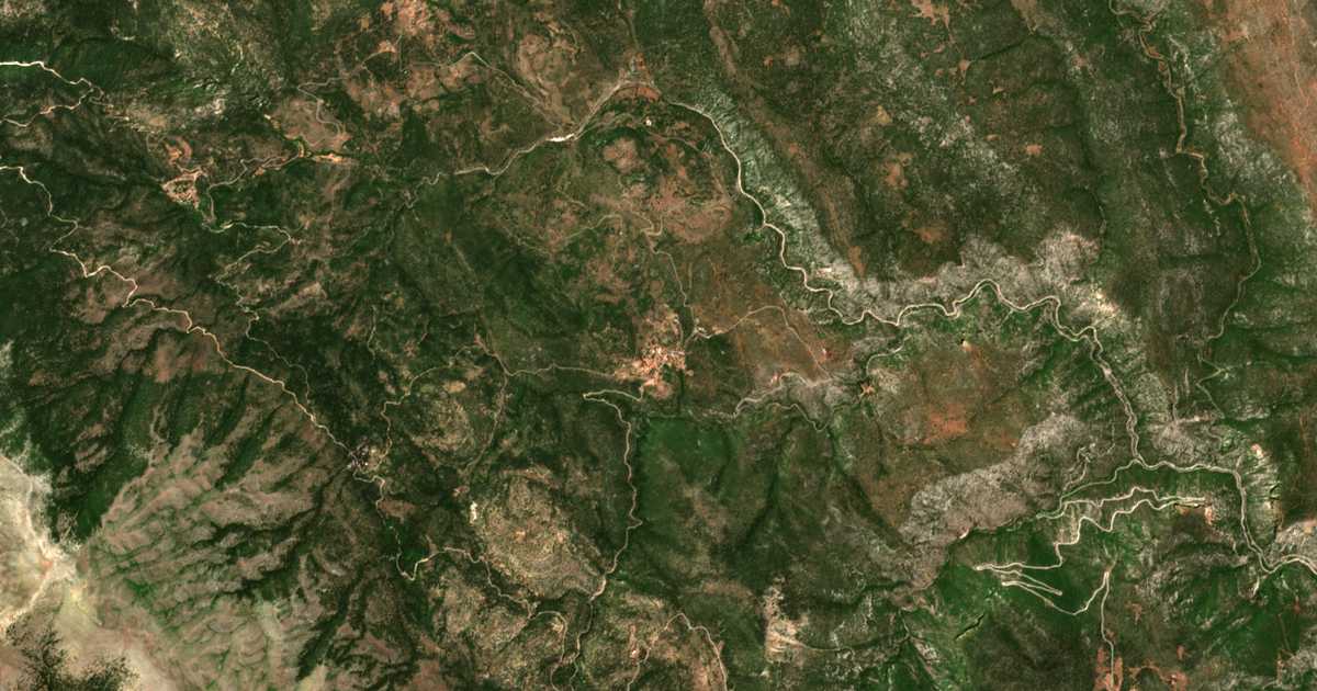 Satellitenkarte von Palaiochórion